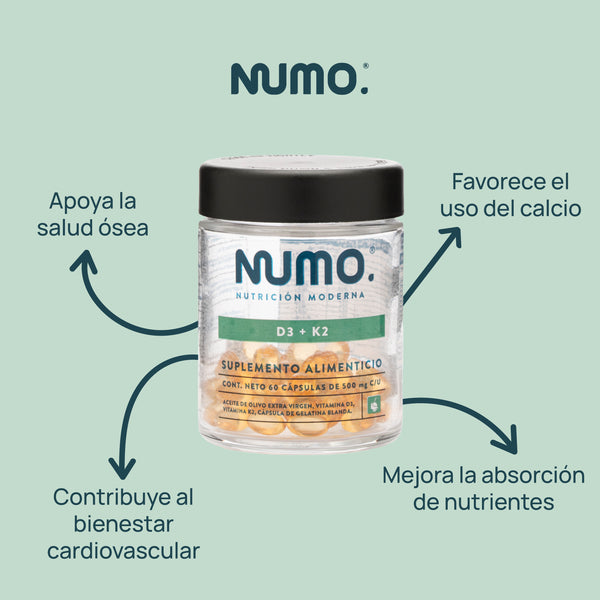 Vitamina D3 + K2 | Salud Cardiovascular y Huesos Fuertes