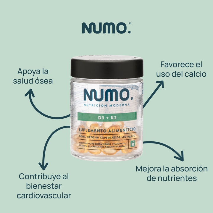 Vitamina D3 + K2 | Salud Cardiovascular y Huesos Fuertes