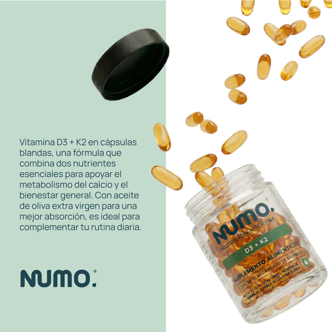 Vitamina D3 + K2 | Salud Cardiovascular y Huesos Fuertes