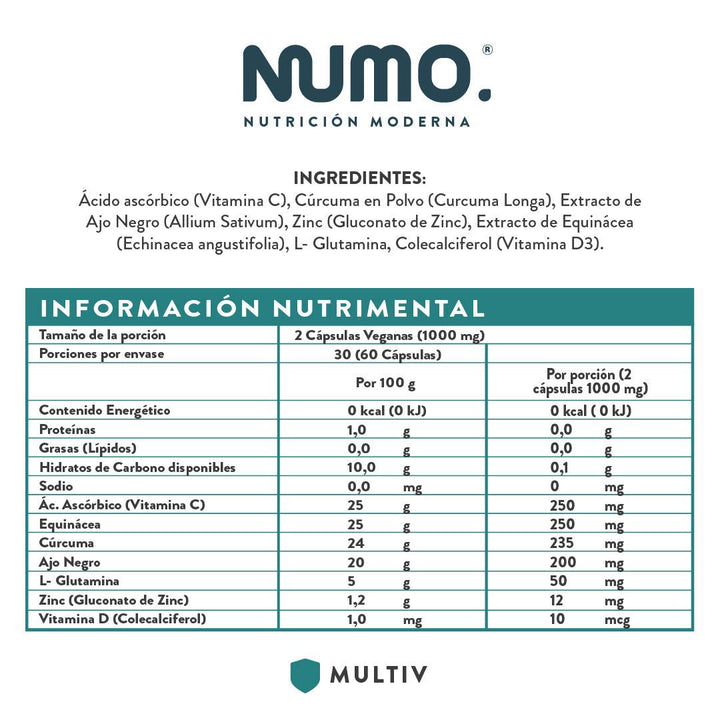 Multivi | Multivitamínico de Calidad - Numo | Nutrición Moderna